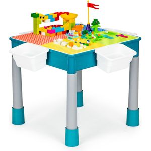 Speeltafel met opbergruimte + Stoel + Blokkenset