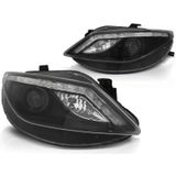 Koplampen met parkeerlicht SEAT IBIZA 6J 06 08-12 ZWART