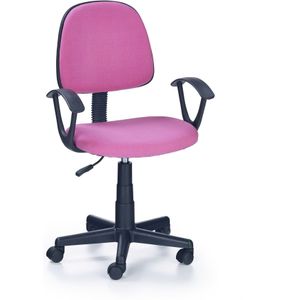 DARIAN BIS - kinderbureaustoel - stof - 56x84-95x53 cm - roze