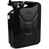 Jerrycan - 20 liter - benzine - 460x360x180 mm - zwart