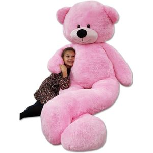 Teddybeer - XXL - 220 cm - Roze