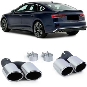 Uitlaatpijpen - voor Audi A5 type-8T 2011 - RVS - sportief optiek