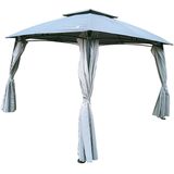 Luxe Tuinpaviljoen 3x3m - Permanente Overkapping met UV-Bescherming