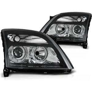 Koplampen geschikt voor Opel Vectra C 04 02-08 05 Angel Eyes zwart