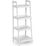 Boekenkast schuin - 100 x 29 x 30 cm - wit - 4 schappen