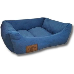 Hondenmand - S - kleine hond - 50 x 40 cm - blauw - hondenbed