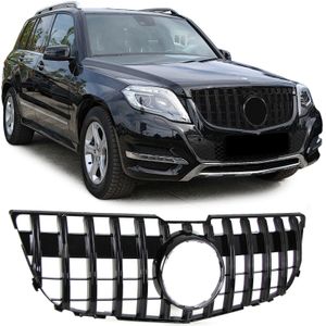 Autogrille - voor Mercedes GLK X204 2008-2012 - glanzend zwart