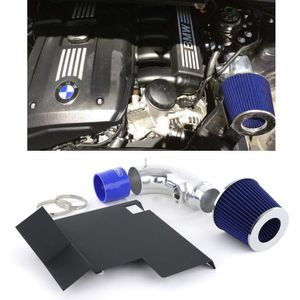 Luchtinlaat met sportluchtfilters blauw is geschikt voor BMW E90 E92 E81 E87 2.8 3.0