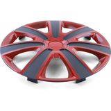 Tenzo-R - wieldoppen - voor stalen velgen - 15'' - rood carbon