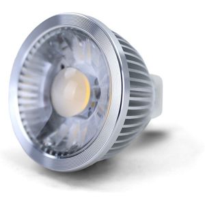 LED spotlight zilver - 10 stuks - 5W MR16 WW 2800K - COB - 50 mm x 60 mm