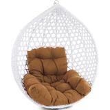 Kussen voor hangstoelmand incl. rugdeel 2-delige set fun brown