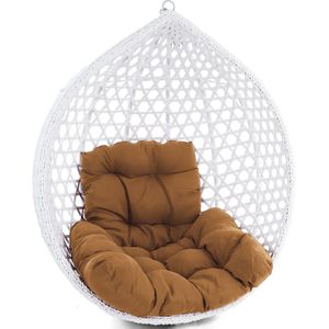 Kussen voor hangstoelmand incl. rugdeel 2-delige set fun brown