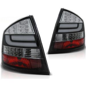 Achterlichten SKODA OCTAVIA II SEDAN 04-12 ZWART LED STRIP