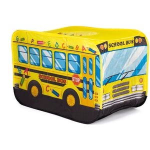 Speeltent - 110x70x70cm - schoolbus - geel