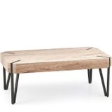 EMILY - salontafel - hout - rechthoekig - 110x42x60 cm - zwart