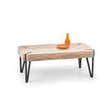 EMILY - salontafel - hout - rechthoekig - 110x42x60 cm - zwart