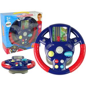 Speelgoed Autostuur - Rijsimulator - Licht & Geluid - Blauw & Rood