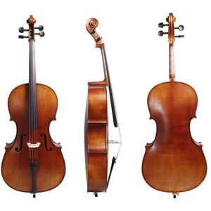 Cello maat 3/4 met koffer en strijkstok – Houten cello