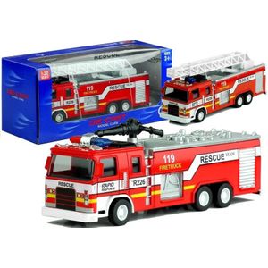 Brandweerwagen speelgoed auto met ladder & spuitkanon 1:32
