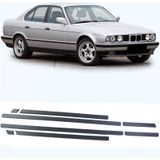 Sierstrips auto - voor BMW 5-serie E34 sedan/touring 1988-1996 - 8-delig - zwart
