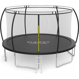 Trampoline met net - 490 cm - 16 FT - zwart - tot 150 kg