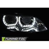 Koplampen Xenon BMW E92/E93 06-10 ANGEL EYES LED CHROOM AFS HID