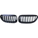 Autogrille - BMW 6 Serie E63 E64 - Dubbele stang - Zwart glanzend