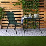 Tuinstoel set van 4 – Terrasstoel metaal Groen – 46 x 65 x 89 cm