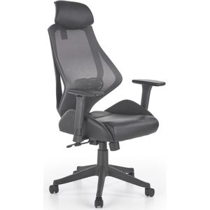HASEL - bureaustoel - 68x110-118x78 cm - zwart