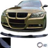 Spoiler - voorspoiler - voor BMW 3-serie E90 E91Sedan / Touring 2005-2008 - glanzend zwart