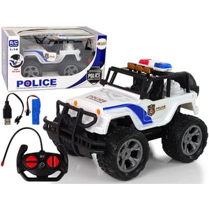 Auto R/C Politie Politie Jeep 1:14 Op afstand bestuurbare lichteffecten