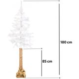 Witte kerstboom - 180x70 cm - incl. jute tas