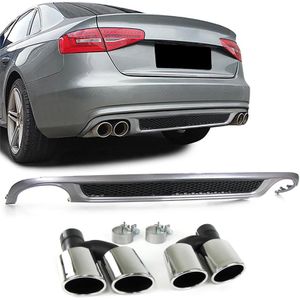 Achterbumper diffuser - voor Audi A4 8K B8 2007-2011