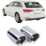 Uitlaatsierstuk - voor Audi A4 2.0TDI 3.0TDI B9 8W2 Sedan 10/2015-2019, 2.0TDI 3.0TDI B9 8W5 Avant 10/2015-2019 - 80mm