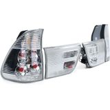 Achterlichten voor BMW X5 E53 99-03 - zilver chroom