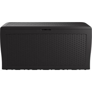 Tuinbox Rattan Look Box 270L grafiet