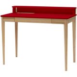 Elegante Ashme schrijftafel, rood, 110x56x75 cm
