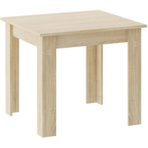 Eettafel - houten eetkamertafel - 80x80x75cm - sonoma eiken