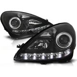 Koplampen Xenon - Mercedes R171 SLK 2004-2011- daglicht - zwart