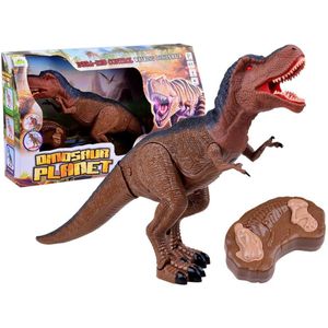 Dinosaurus speelgoed - bestuurbare dino - 53x10x27 cm - bruin