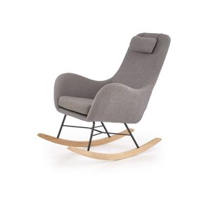 BOTAS - schommelstoel - 75x101x106 cm - hout - grijs