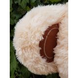 Gigantische grote teddybeer zachte knuffels 75 x 85cm - beige en bruin