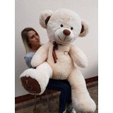 Gigantische grote teddybeer zachte knuffels 75 x 85cm - beige en bruin