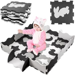 Educatieve Puzzel Speelmat - Grote Foam Speelvloer 119x119 cm voor Peuters