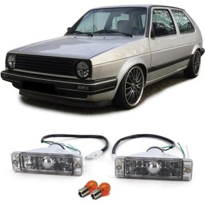 Knipperlichten - VW Golf 1 2 Jetta 1 2 Polo 86C - Heldere glazen indicator - zwart