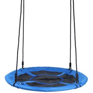 Nestschommel blauw - 100 cm diameter - Oxford Polyester - 180 cm touwen
