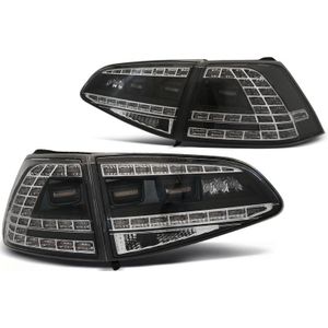 Achterlichten SPORT ZWART voor VW GOLF 7 13-17