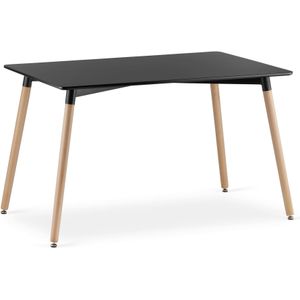 ADRIA eettafel - 120x80cm - zwart