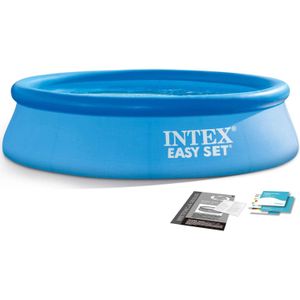 Intex opblaaszwembad - 244cm - rond - blauw