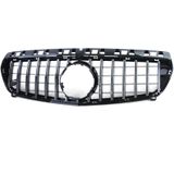 Autogrille - Mercedes A-klasse W176 12-15 - Sport optiek - Glans zwart/chroom